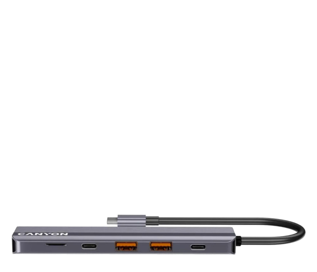 CANYON HUB DS-17 6 w 1 4k USB-C Szary - 1348471 - zdjęcie 3